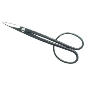 Forbice Lunga A Manico Dritto In Acciaio Inox Brunito Per Bonsai