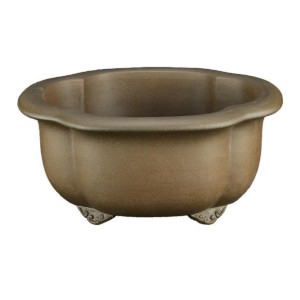 Vaso Per Bonsai Ovale (Forma Mokko) In Gres