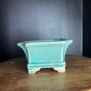 Vaso Per Bonsai Quadrato In Gres Smaltato Verde