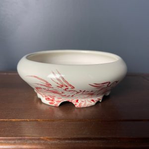 Vaso Smaltato "Animali Rosso"