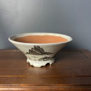 Vaso Smaltato "Montagne Marroni"