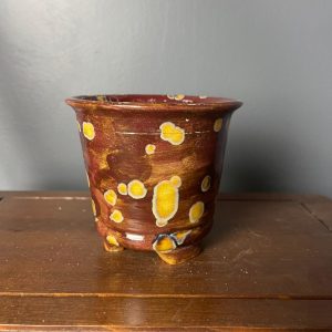Vaso Smaltato "Pois Marrone"